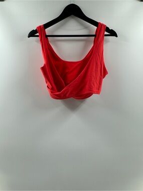 Fabletics Red Criss Cross Sports Bra – Women's Large